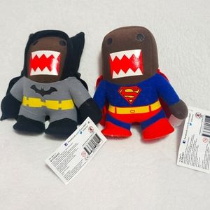 Domo Batman & Superman 8" Plush